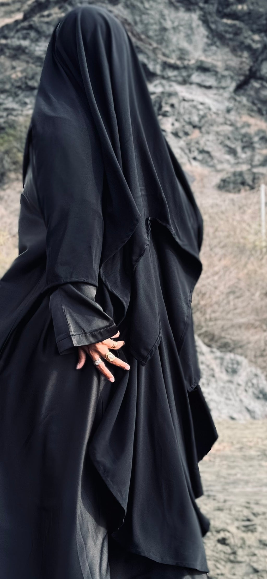 KHIMAR+CAPE ROSA